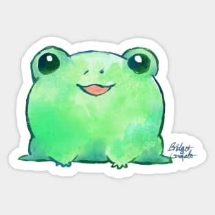 Watercolor Fwog Sticker